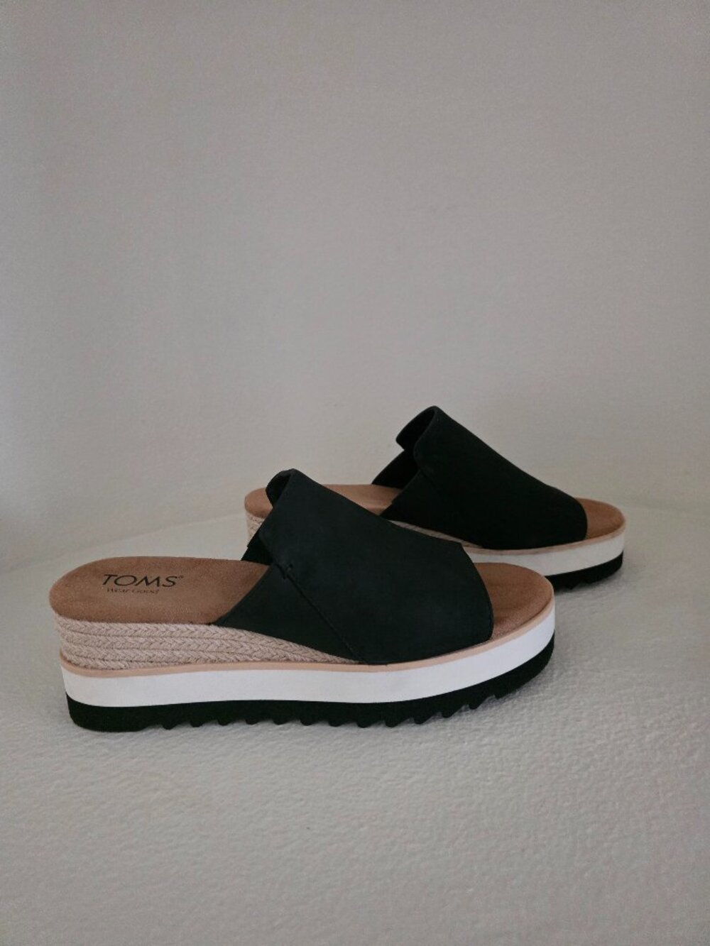 Tom's Diana Mule - black - Size 8